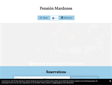 Tablet Screenshot of pensionmardones.com